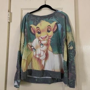 Disney Lion King Simba & Nala sweater size L